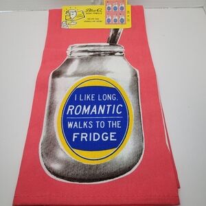 Funny Blue Q Dish and Tea Towel NWT